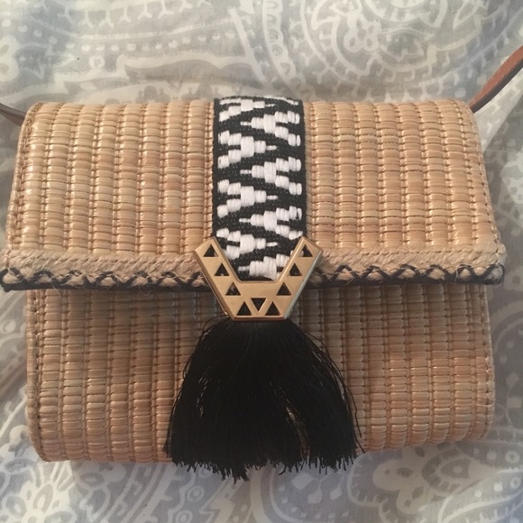 Stella & Dot Raffia Fringe Crossbody - Picture 2 of 4